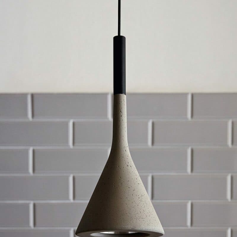 Foscarini Pendelleuchte Aplomb GU10-Fassung Grau (Grigio Cemento) Milieu