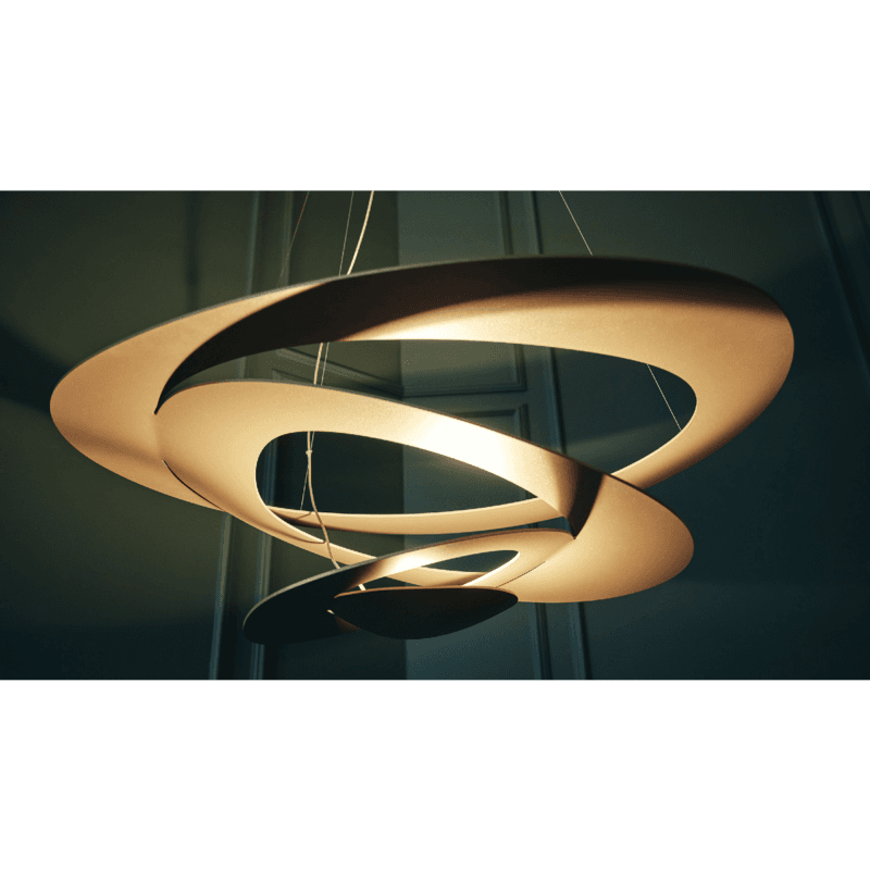 Artemide Pendelleuchte Pirce in Gold Ambientebeispiel