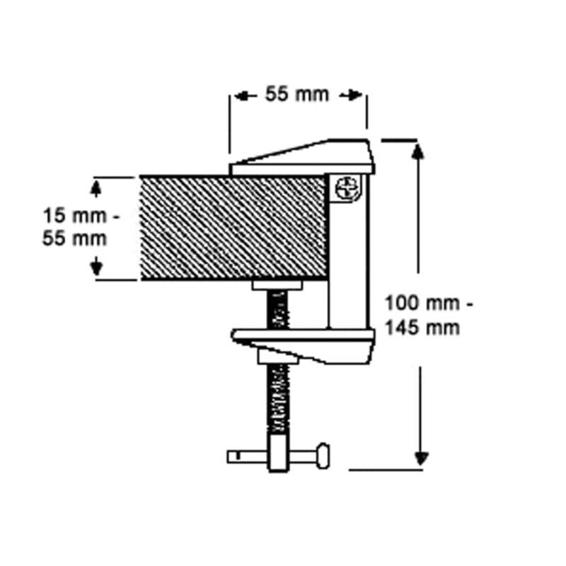 Artemide Tischklemme für Tolomeo Maße