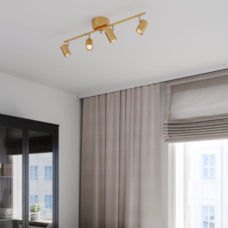 By Rydéns Deckenleuchte Correct in Gold Wohnbeispiel