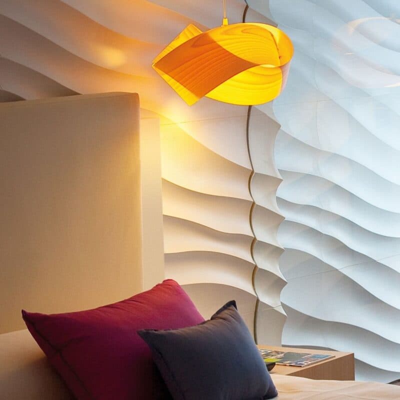 LZF Pendelleuchte Nut in Yellow (Gelb) Wohnbeispiel