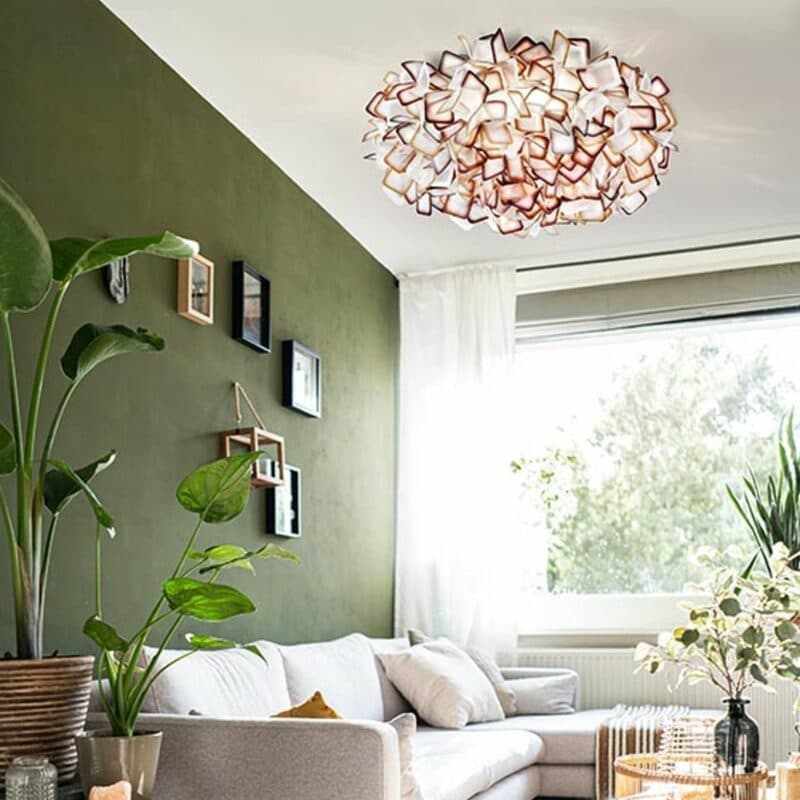 Slamp Clizia in Orange Wohnbeispiel