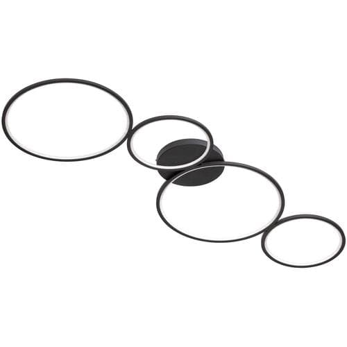 Trio Deckenleuchte Rondo schwarz