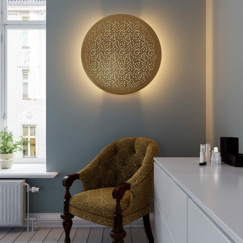 By Rydéns Wandleuchte Colby Gold Milieu