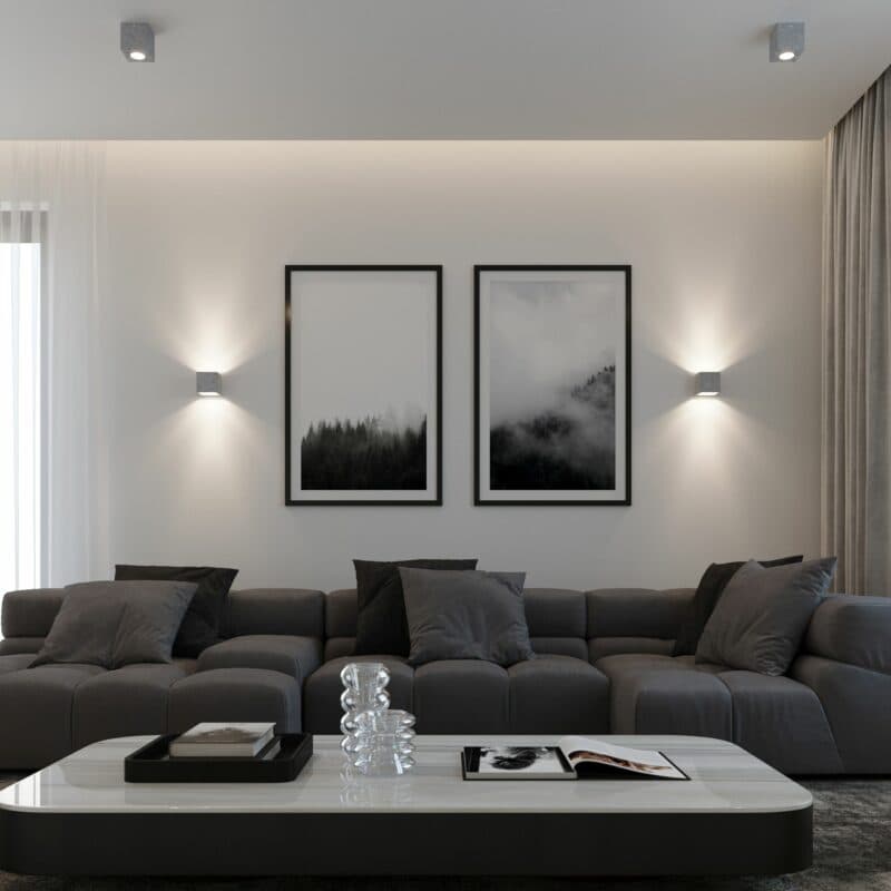 Sollux Lighting Wandleuchte Quad Beton