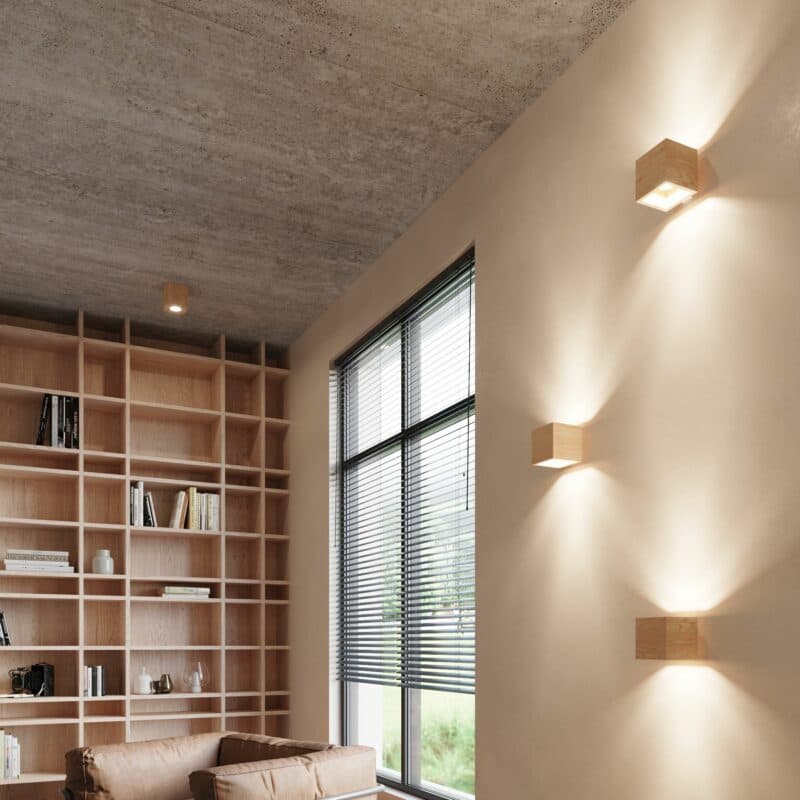 Sollux Lighting Deckenleuchte Quad Holz