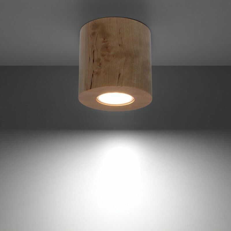 Sollux Lighting Deckenleuchte Orbis Holz