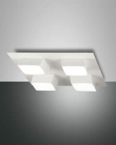 Fabas Luce Deckenleuchte Lucas 4-flammig Weiß