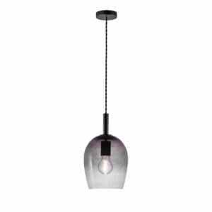 Nordlux Pendelleuchte Uma 18 in Rauchglas frontale Ansicht.