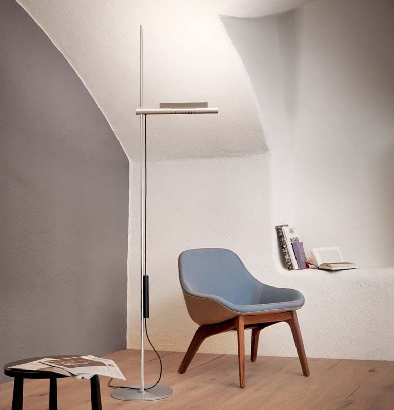 Baltensweiler Stehleuchte HALO LED S Alu Milieu