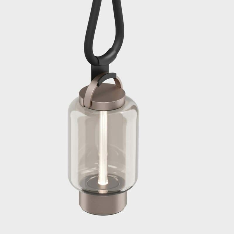 Ip44.de qu robe mit Akkuaußenleuchte qu in bright bronze (Lieferumfang ohne Leuchte)