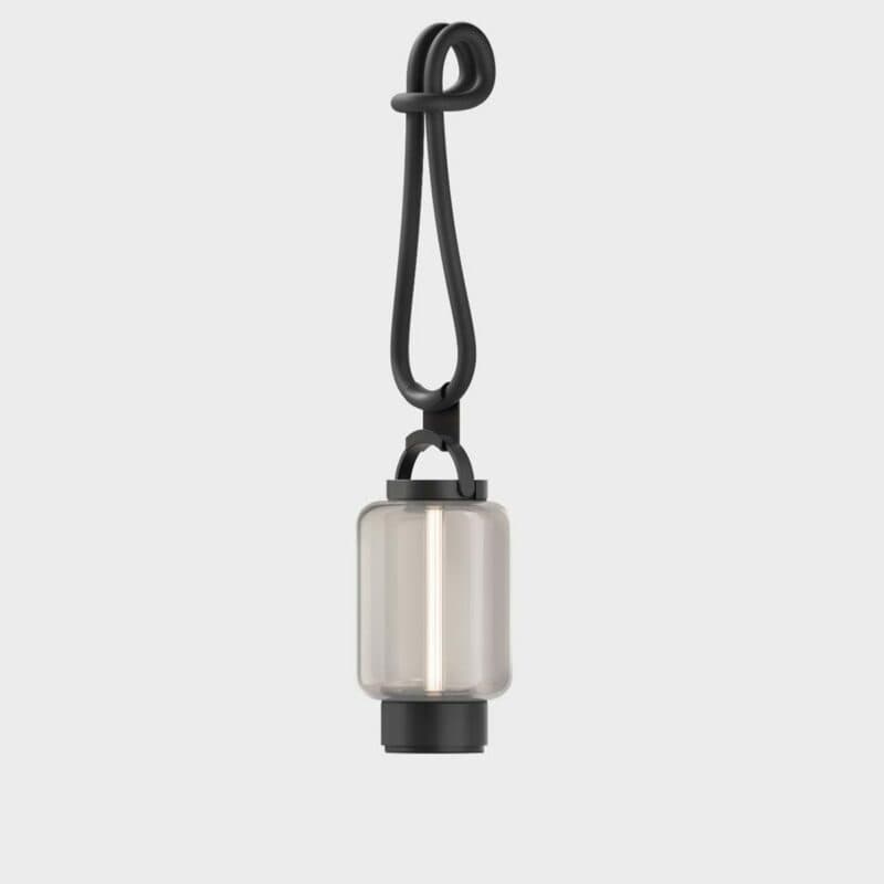 Ip44.de qu robe mit Akkuaußenleuchte qu in jet black (Lieferumfang ohne Leuchte)