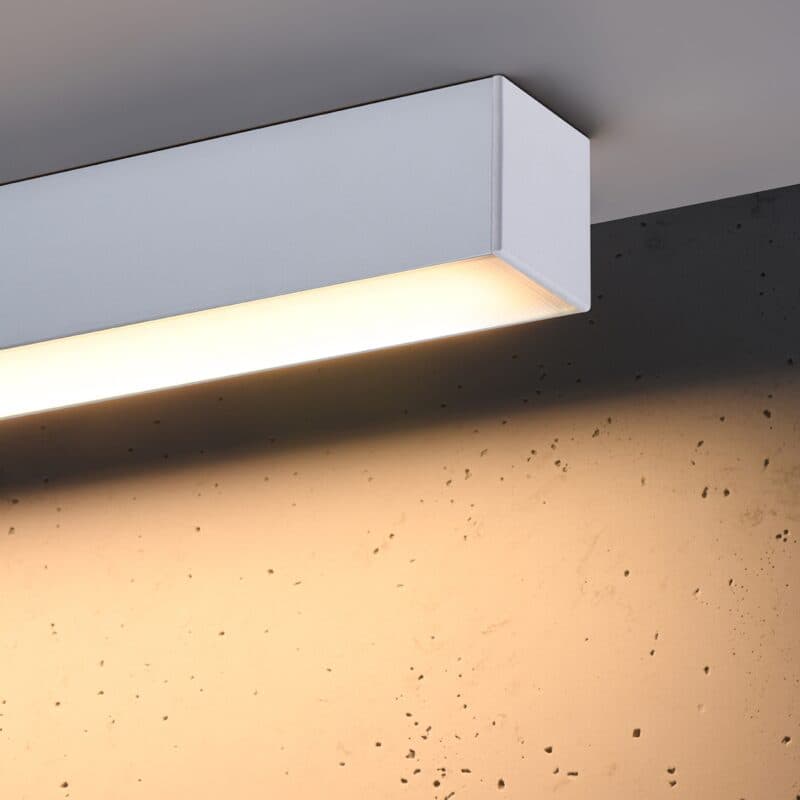 Sollux Deckenleuchte Pinne in Weiß mit 67 cm und 3000 K Detailansicht