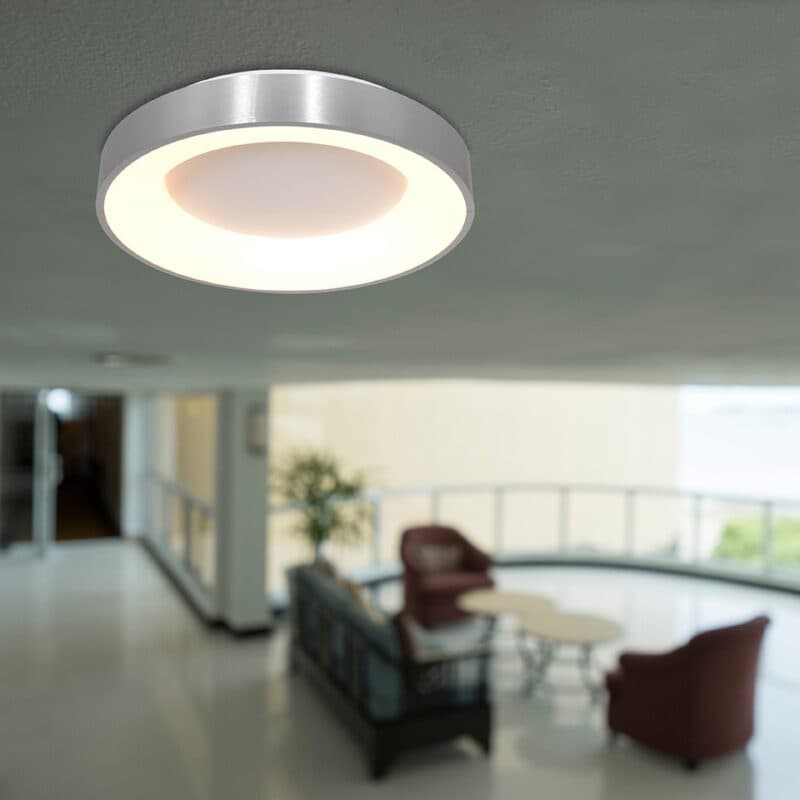 Liadomo Deckenleuchte Kiera in Silber mit 38 cm Wohnbeispiel