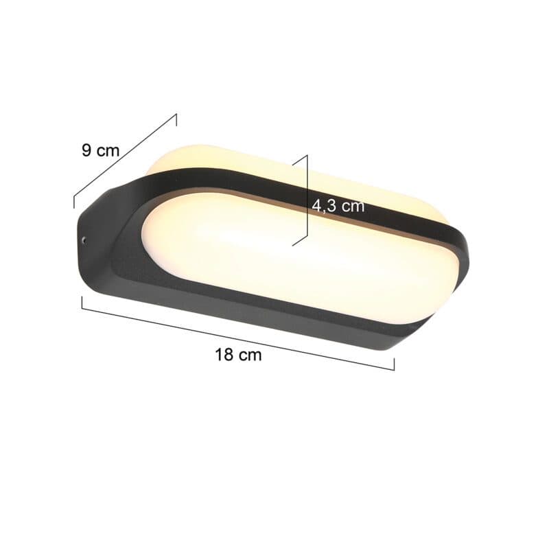 Liadomo Wand-Außenleuchte Torus Up-/Downlight Maße