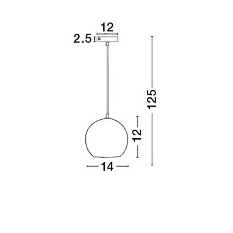 Nova Luce Pendelleuchte Adelina 1-flammig Maße