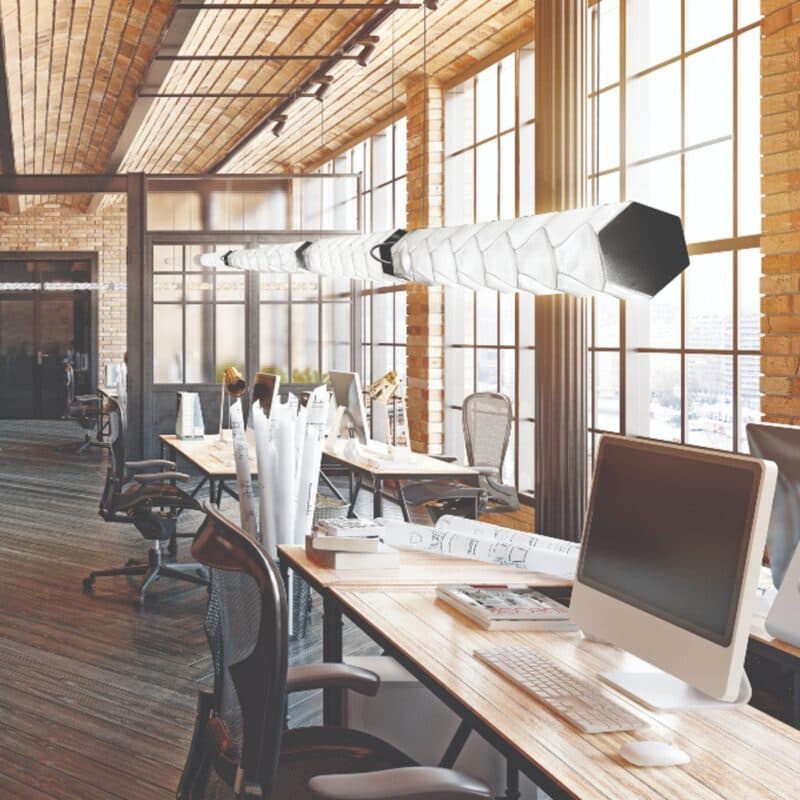 Slamp Pendelleuchte Hugo Suspension vertikal (x2) Wohnbeispiel