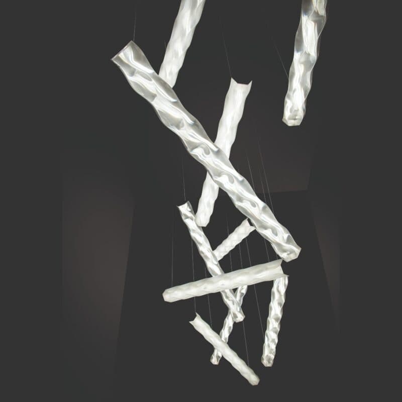 Slamp Pendelleuchte Hugo Suspension Wohnbeispiel
