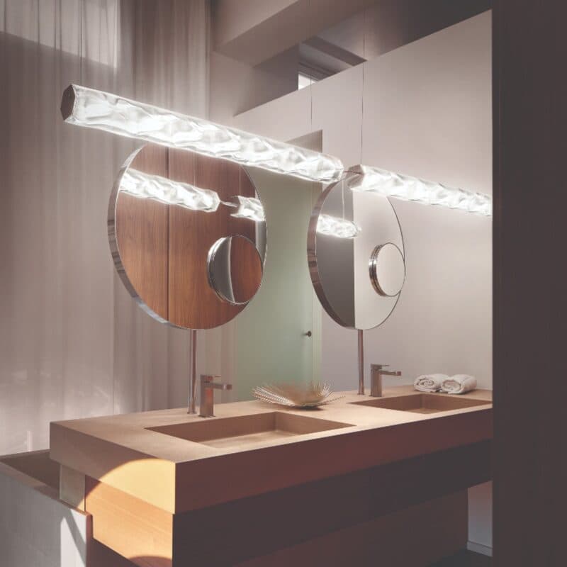 Slamp Pendelleuchte Hugo Suspension vertikal (x2) Wohnbeispiel
