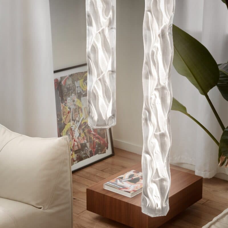Slamp Pendelleuchte Hugo Suspension vertikal Wohnbeispiel