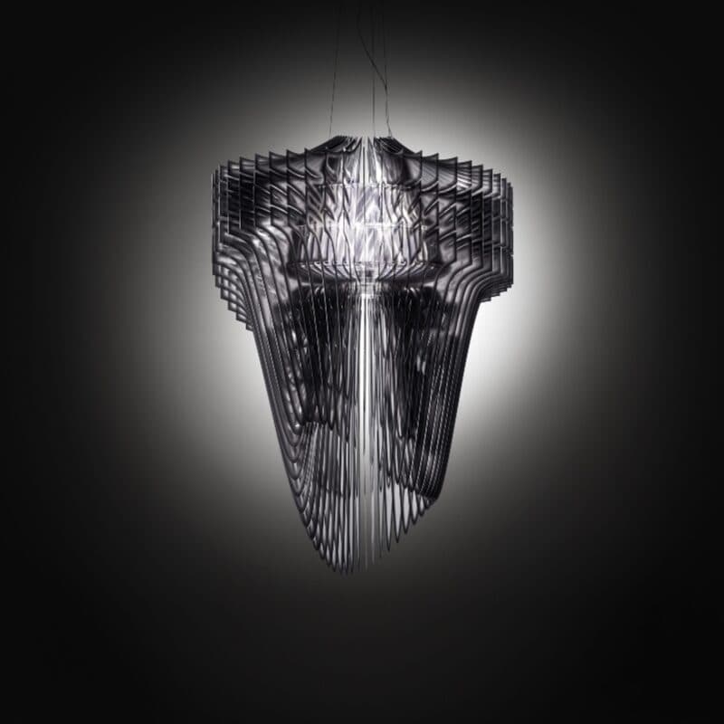 Slamp Pendelleuchte Aria Suspension in Schwarz Wohnbeispiel