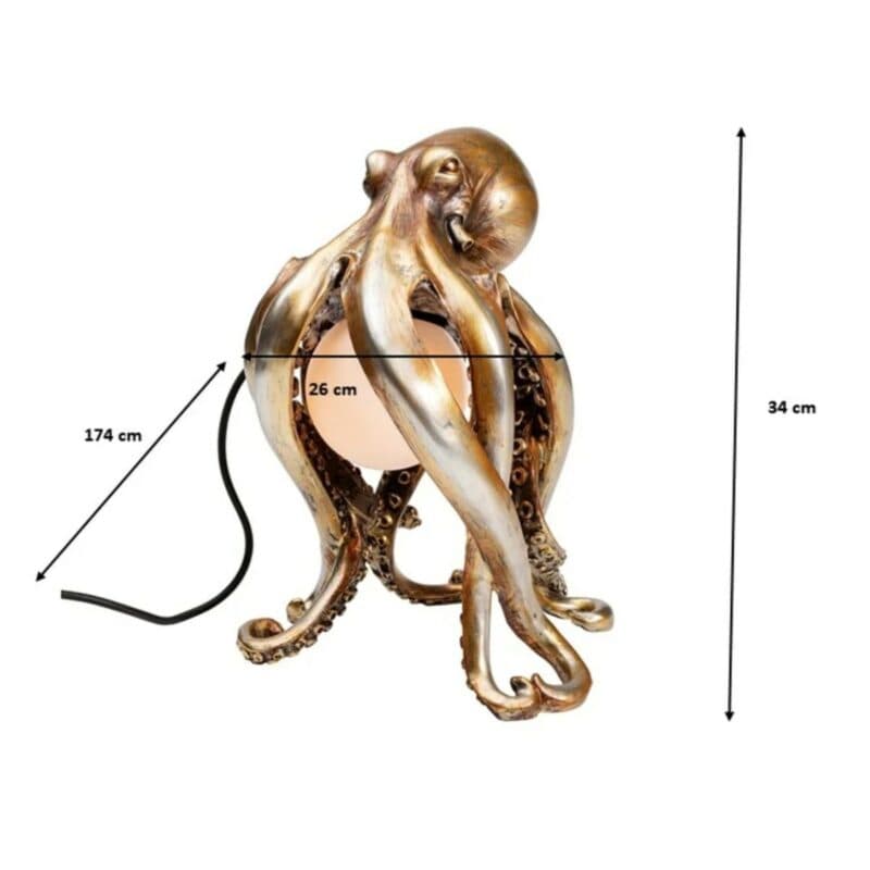 Kare Tischleuchte Animal Octopus Maße