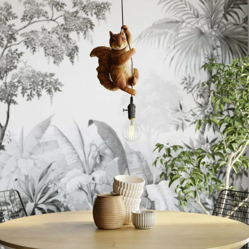 Kare Pendelleuchte Animal Squirrel Wohnbeispiel