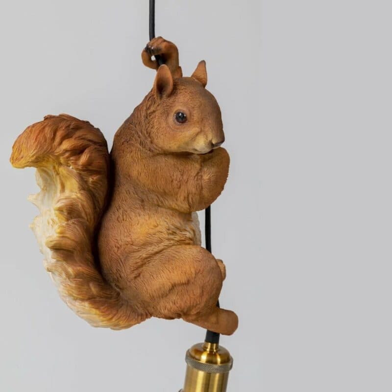 Kare Pendelleuchte Animal Squirrel Detailansicht Eichhörnchen