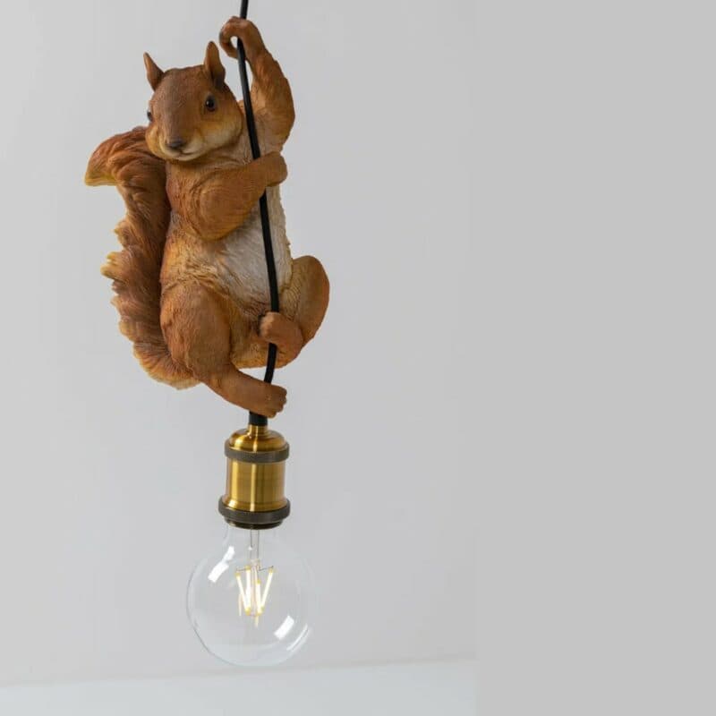 Kare Pendelleuchte Animal Squirrel Detailansicht Eichhörnchen