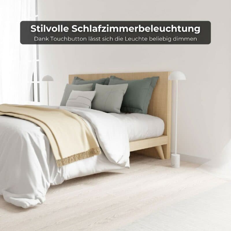 Lumière Design Akku-Stehleuchte Aurora in Weiß